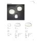 Redo 01-1454 - LED Badkamer plafondlamp NAJI LED/18W/230V diameter 35 cm IP44