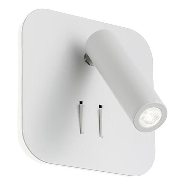 Redo 01-1491 - Applique murale QUDA LED/6W/230V + LED/3W IRC 90 blanche