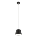 Redo 01-1496 - LED-hanglamp aan kabel LOLLI LED/6W/230V Ø 14 cm zwart