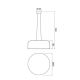 Redo 01-1587 - Hanglamp aan koord EQUIPO 5xE27/15W/230V