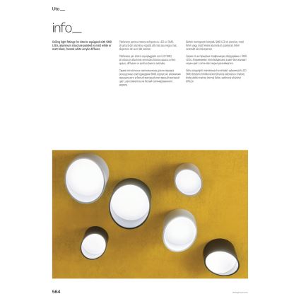 Redo 01-1627 - LED inbouwspot UTO LED/12W/230V Ø 12 cm wit