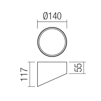 Redo 01-1629 - LED inbouwspot UTO LED/18W/230V Ø 14 cm wit