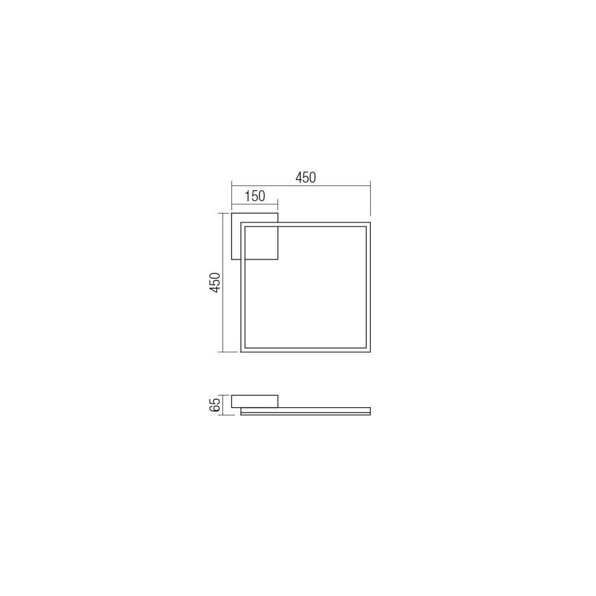 Redo 01-1638 - Plafonnier LED dimmable KLEE LED/30W/230V 45x45 cm blanc
