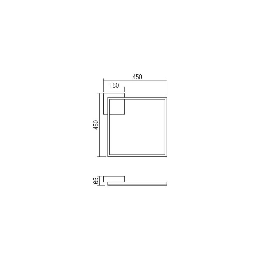 Redo 01-1639 - Plafonnier LED dimmable KLEE LED/30W/230V 45x45 cm doré