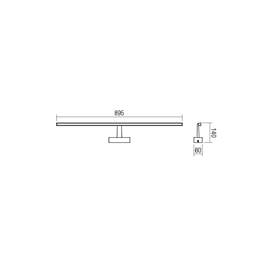 Redo 01-1675 - LED Badkamer spiegelverlichting NEPTUNE LED/18W/230V IP44