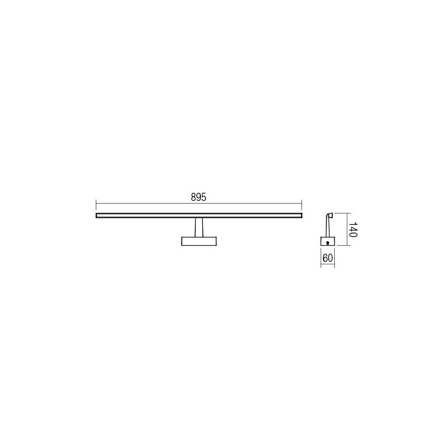 Redo 01-1678 - LED Badkamer spiegelverlichting NEPTUNE 1xLED/18W/230V IP44