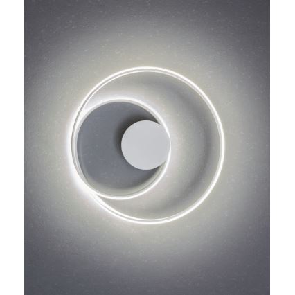 Redo 01-1886 - Dimbare LED-plafondlamp TORSION LED/29W/230V Ø 55 cm wit