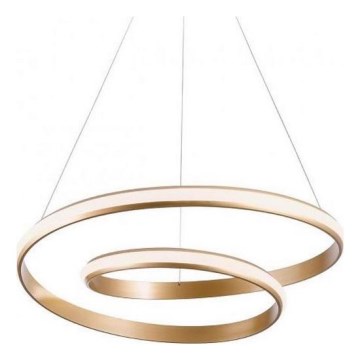 Redo 01-1889 - Dimbare LED-hanglamp aan kabel TORSION LED/29W/230V 4000K Ø 55 cm brons