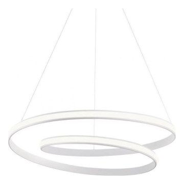 Redo 01-1890 - Dimbare LED-pendellamp TORSION, LED/35W/230V, 4000K, Ø 75 cm, wit