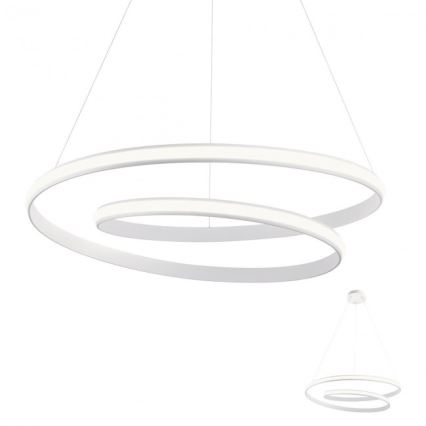 Redo 01-1890 - Suspension LED dimmable sur câble TORSION LED/35W/230V Ø 75 cm blanc