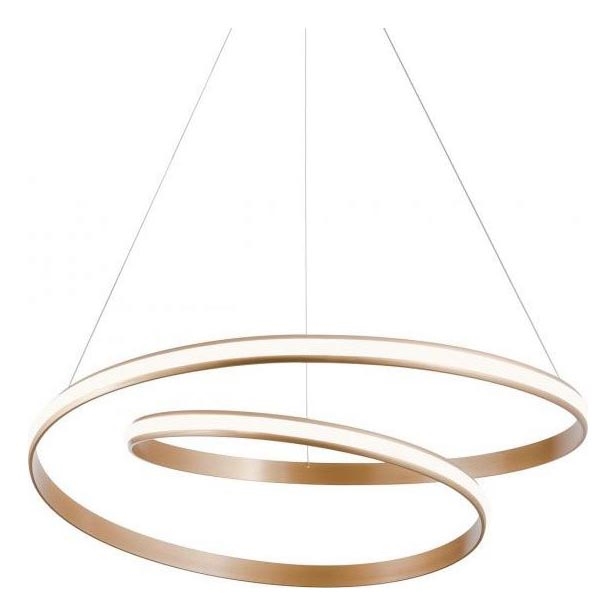 Redo 01-1891 - Dimbare LED-hanglamp met kabel TORSION LED/35W/230V 4000K Ø 75 cm brons