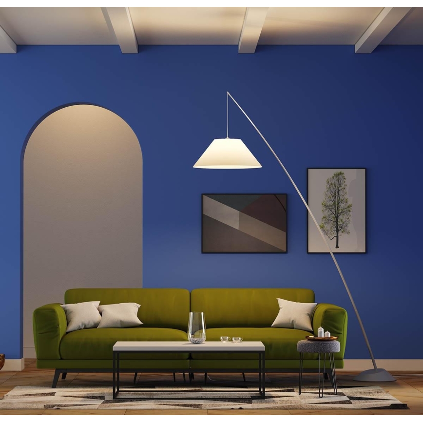 Redo 01-1988 - Lampadaire FISHER 1xE27/42W/230V, blanc