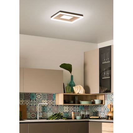Redo 01-2000 - Plafonnier LED dimmable MAYA LED/55W/230V 51x51 cm doré
