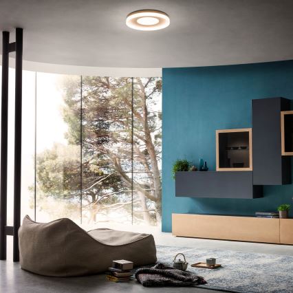 Redo 01-2004 - Plafonnier LED dimmable MAYA LED/75W/230V diam. 60 cm doré