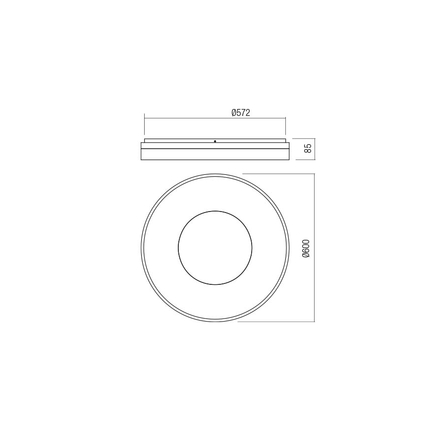 Redo 01-2004 - Plafonnier LED dimmable MAYA LED/75W/230V diam. 60 cm doré