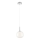 Redo 01-2081 - Pendellamp met kabel KIWI 1xG9/40W/230V Ø 12 cm glanzend chroom/wit