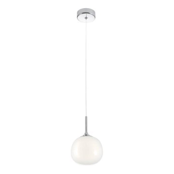 Redo 01-2081 - Suspension sur câble KIWI 1xG9/40W/230V Ø 12 cm chrome brillant/blanc