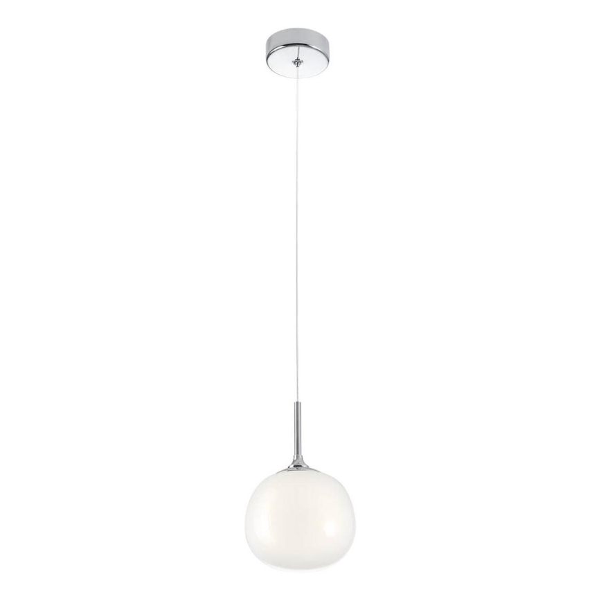 Redo 01-2081 - Suspension sur câble KIWI 1xG9/40W/230V Ø 12 cm chrome brillant/blanc