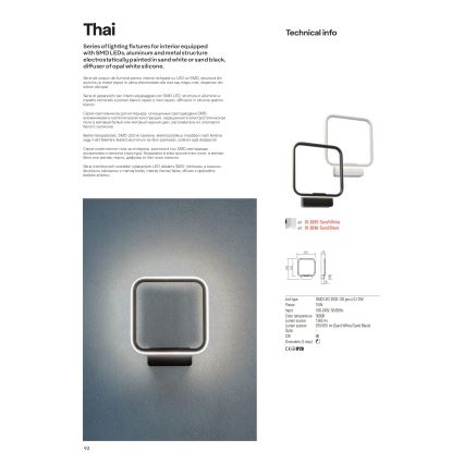 Redo 01-2099 - THAI LED dimbare hanglamp aan kabel LED/86W/230V wit