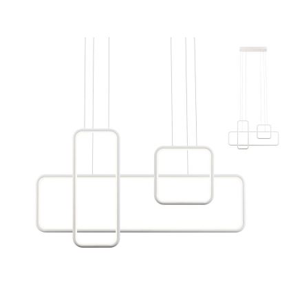 Redo 01-2099 - THAI LED dimbare hanglamp aan kabel LED/86W/230V wit