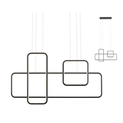 Redo 01-2100 - Suspension à intensité variable sur câble THAI LED/86W/230V noire