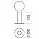 Redo 01-2131 - Lampe de table tactile RIVET 1xE27/42W/230V cuivre