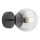 Redo 01-2175 - Wandlamp SEMIA 1xE14/28W/230V zwart/rookglas