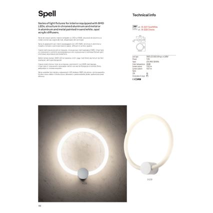 Redo 01-2221 - Plafonnier LED dimmable SPELL LED/32W/230V blanc