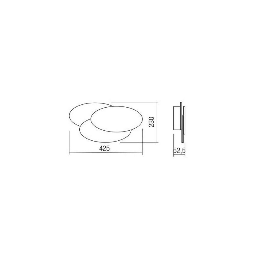 Redo 01-2297 - Applique murale LED GAMER LED/36W/230V blanche