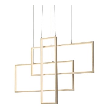 Redo 01-2314 - Dimbare LED-hanglamp aan kabel PLANA LED/60W/230V goudkleurig