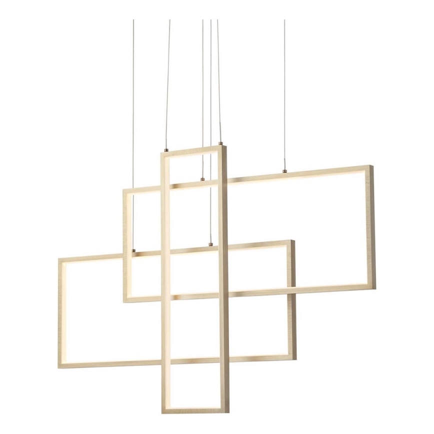 Redo 01-2314 - Dimbare LED-hanglamp aan kabel PLANA LED/60W/230V goudkleurig
