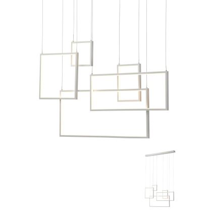 Redo 01-2316 - Dimbare LED-hanglamp aan kabel PLANA LED/80W/230V wit