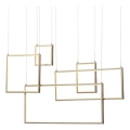 Redo 01-2317 - Dimbare LED-hanglamp met kabel PLANA LED/80W/230V goudkleurig