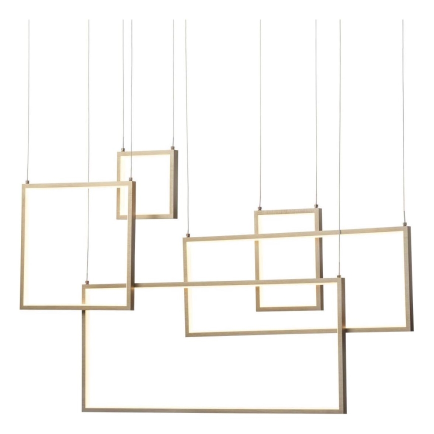 Redo 01-2317 - Dimbare LED-hanglamp met kabel PLANA LED/80W/230V goudkleurig