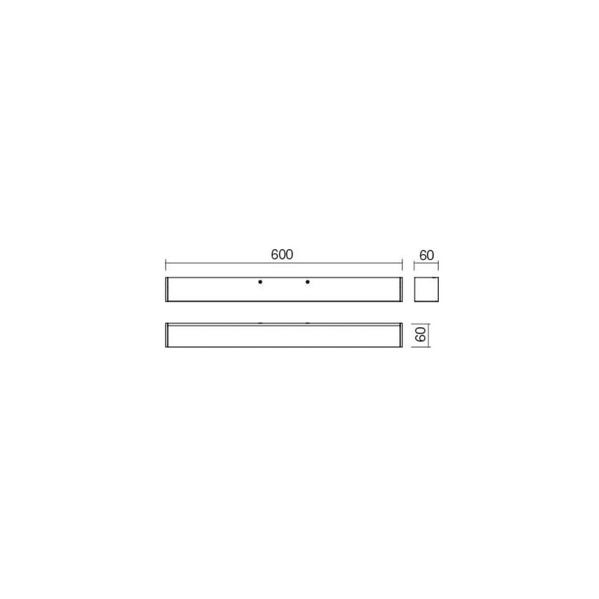 Redo 01-2327 - LED Spiegelverlichting badkamer THELA LED/17W/230V 60 cm CRI 90 IP44