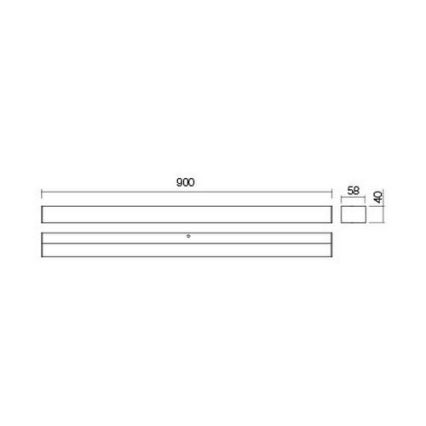 Redo 01-2330 - LED-verlichting voor badkamerspiegels TASK LED/18W/230V 90 cm CRI 90 IP44 glanzend chroom