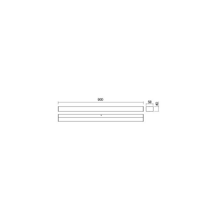 Redo 01-2330 - LED-verlichting voor badkamerspiegels TASK LED/18W/230V 90 cm CRI 90 IP44 glanzend chroom