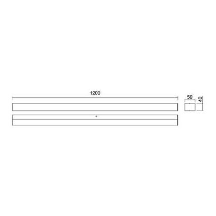 Redo 01-2331 - LED-verlichte badkamerspiegel TASK LED/24W/230V 120 cm CRI 90 IP44 glanzend chroom