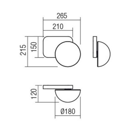 Redo 01-2470 - Applique murale LUMIEN 1xG9/10W/230V dorée/blanche