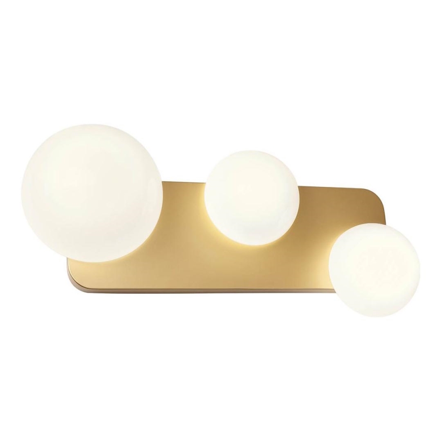 Redo 01-2472 - Wandlamp LUMIEN 3xG9/10W/230V goud/wit