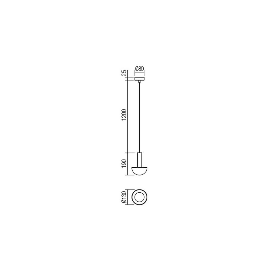 Redo 01-2474 - Hanglamp aan kabel LUMIEN 1xG9/10W/230V Ø 13 cm goud/wit