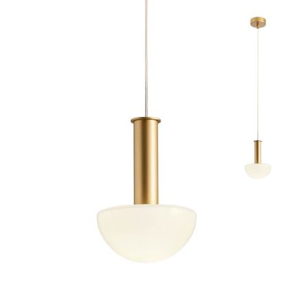 Redo 01-2474 - Suspension sur câble LUMIEN 1xG9/10W/230V Ø 13 cm doré/blanc