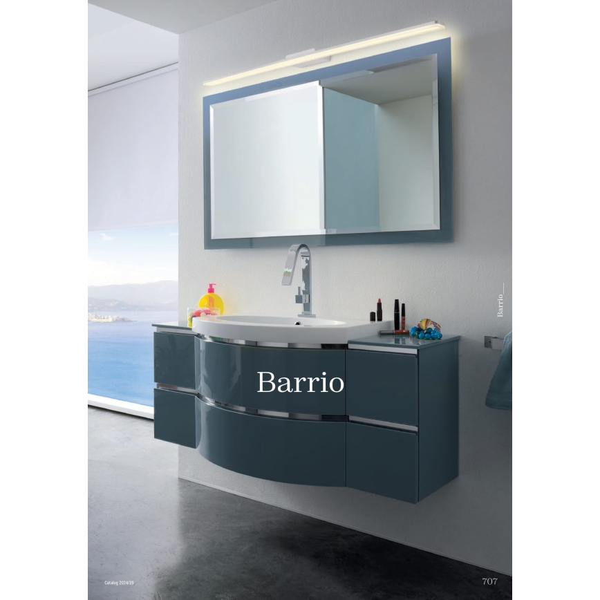 Redo 01-2503 - Éclairage de miroir salle de bain BARRIO LED/17,25W/230V 60 cm CRI 90 IP44 blanc