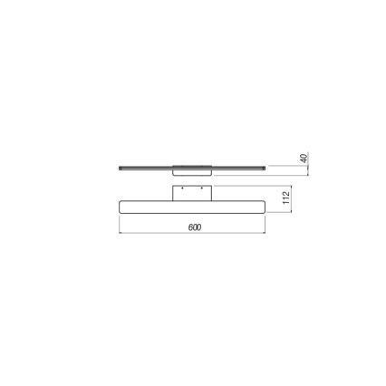 Redo 01-2503 - Éclairage de miroir salle de bain BARRIO LED/17,25W/230V 60 cm CRI 90 IP44 blanc