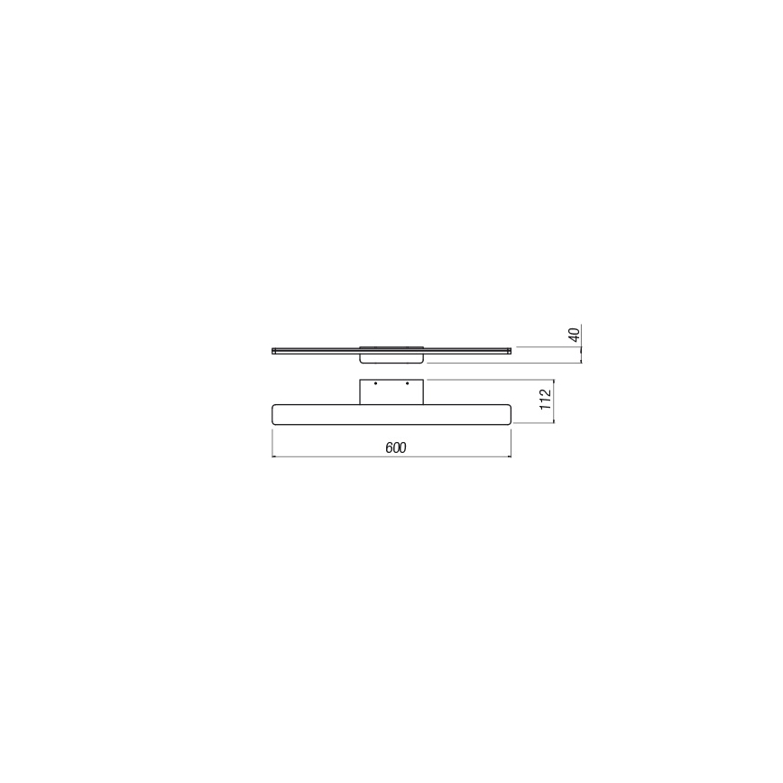 Redo 01-2503 - Éclairage de miroir salle de bain BARRIO LED/17,25W/230V 60 cm CRI 90 IP44 blanc