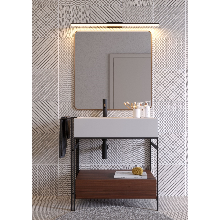 Redo 01-2508 - Éclairage de miroir salle de bain BARRIO LED/27,39W/230V 90 cm CRI 90 IP44 noir