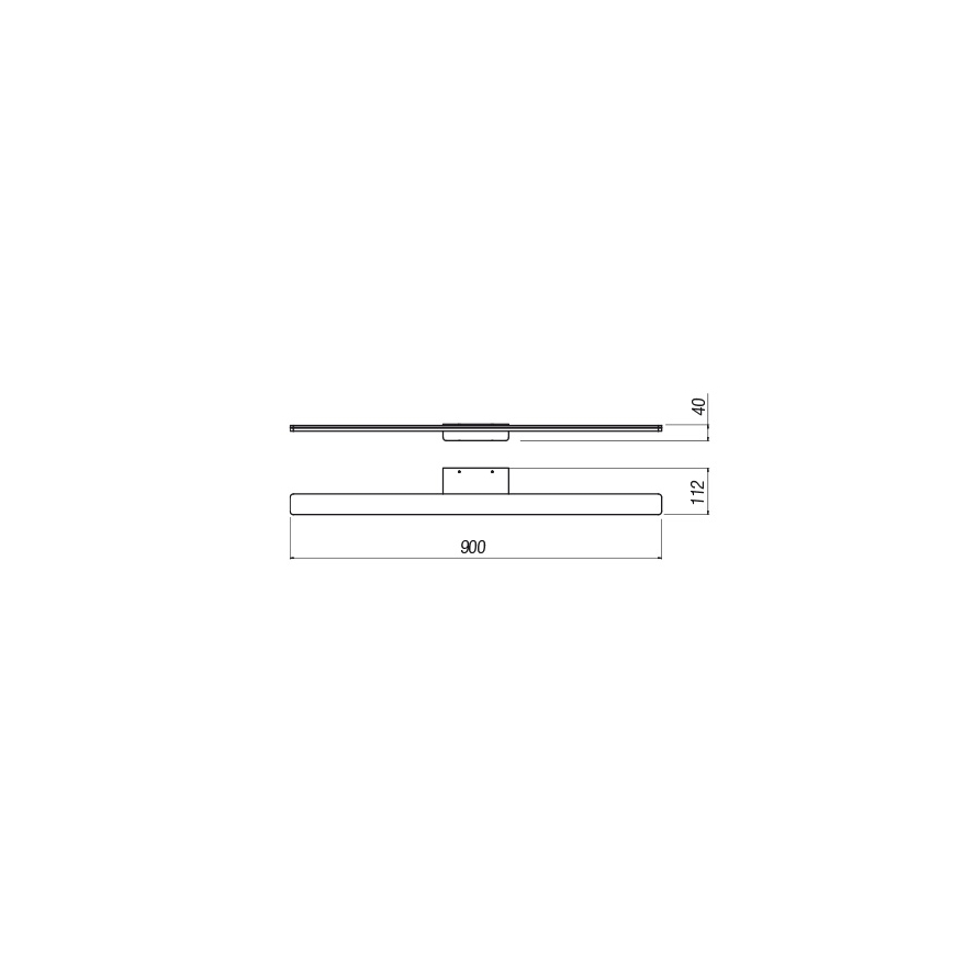 Redo 01-2508 - Éclairage de miroir salle de bain BARRIO LED/27,39W/230V 90 cm CRI 90 IP44 noir