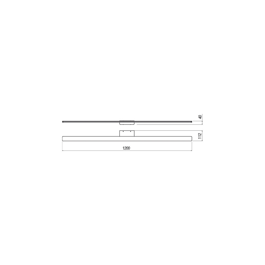 Redo 01-2511 - Éclairage de miroir salle de bain BARRIO LED/34,32W/230V 120 cm CRI 90 IP44 blanc