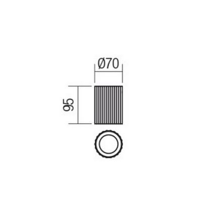 Redo 01-2554 - Inbouwspot DELPHI 1xGU10/7W/230V Ø 7 cm wit
