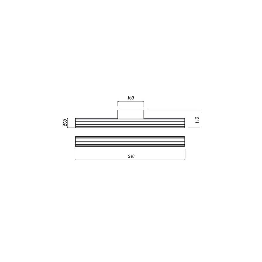 Redo 01-2592 - LED-spiegelverlichting voor de badkamer RIGAL LED/18W/230V 3000K 91 cm CRI 90 IP44 glanzend chroom/wit